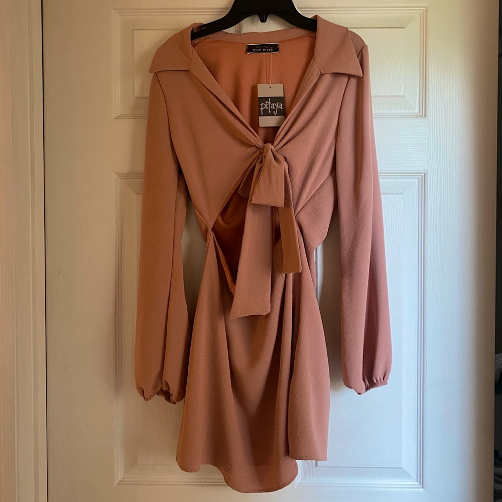 Long sleeve collared romper